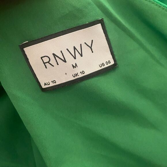 RNWY emerald colour one shoulder dress, M (US6) - Picture 14 of 14